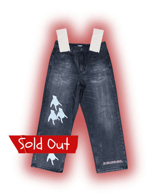MATATTACK “HAND SIGN” DENIM JEANS